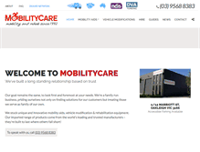 Tablet Screenshot of mobilitycare.net.au